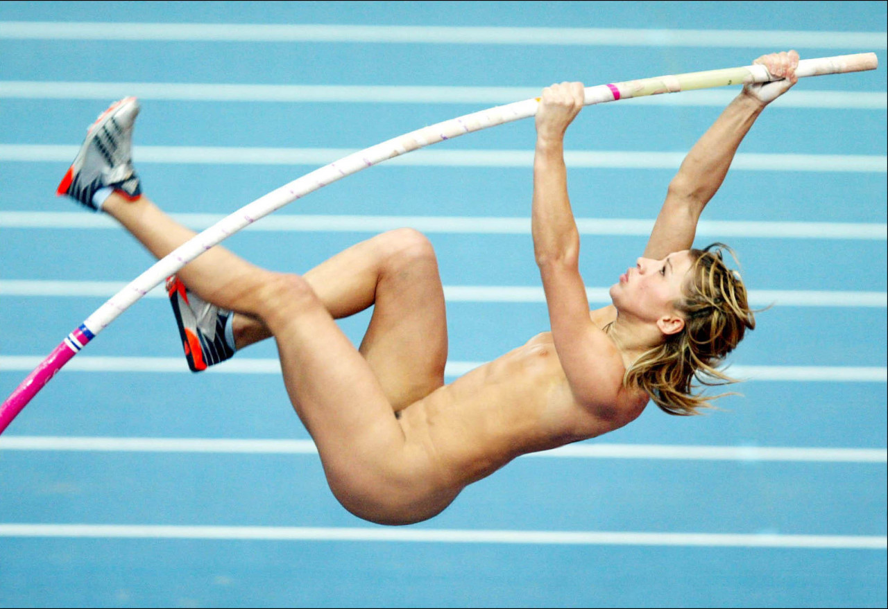 Pole vaulter nude