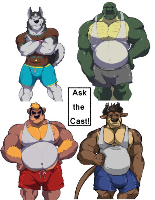 furrywolf999:  It was suggested to me to try something like, so I’ve decided to go ahead and do it!  Have a question for anyone in the current cast of characters I have right now?  Shoot me a message with who it’s directed at!  This will give me