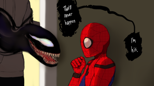 kirschade:HAPPY HALLOWEEN FROM VENOM AND SPIDEY GO OUT THERE AND GET LOTS OF CHOCOLATEbonus: 