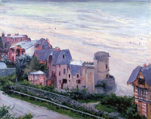 Villas paintings Gustave Caillebotte &hellip;.ImpressionismVillers-sur-Mer  1880.Villas at Villers S