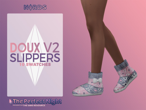 nords-sims: Doux Slipper Boots V2 :Sul sul my friends!! I made a second version of my Doux Slipper B