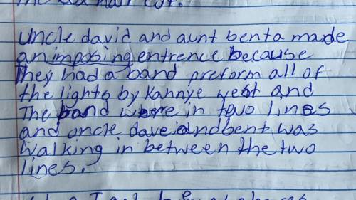&ldquo;Uncle David and Aunt Benta (Binta) made an imposing entrance&hellip;They had a band p