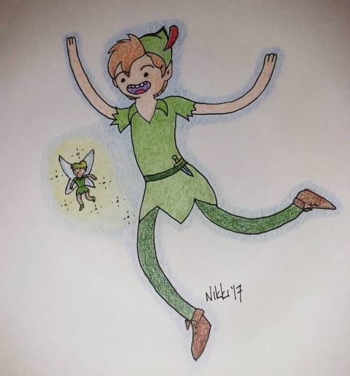 Hi Everyone!! I did a couple of new drawings. Peter Pan (with Tinkerbell) and Gaston. Why all the Di