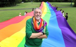 showbizmewsette: I am profoundly saddened that friend, hero and creator of the rainbow 🌈 flag, Gilbert Baker died today.   ‘We are a people, a tribe if you will. And flags are about proclaiming power, so it’s very appropriate. We needed something
