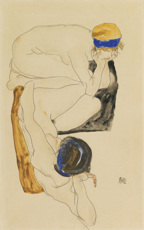 retroavangarda:Egon Schiele – Zwei liegende Figuren, 1912