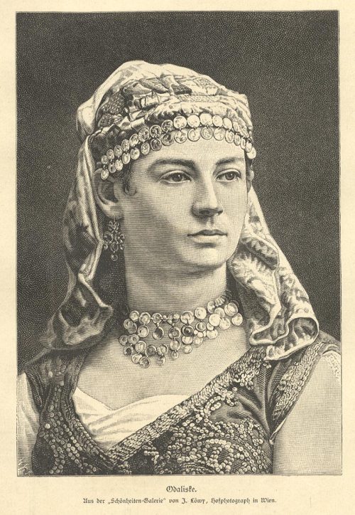 Die Gartenlaube 1900,  Ottoman Odaliske (Odalisque). 