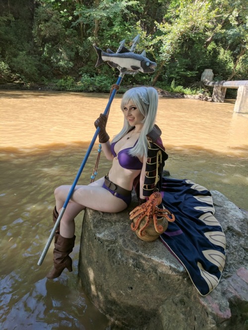 Ylissean Summer Robin cosplay from Fire Emblem Heroes