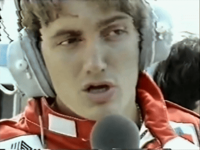 EDDIE CHEEVER Being Interviewed After Retiring From The 1983 BRITISH GRAND PRIX