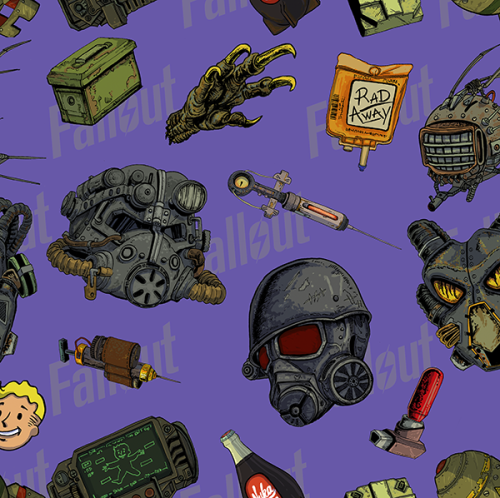 Excited because I can finally play Fallout 4, (some years later) I made this set of stickers and des