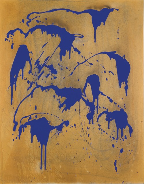 artexpert:Untitled fire colour painting (FC 28) (1962) - Yves KleinFire meets YKB (Yves Klein Blue),