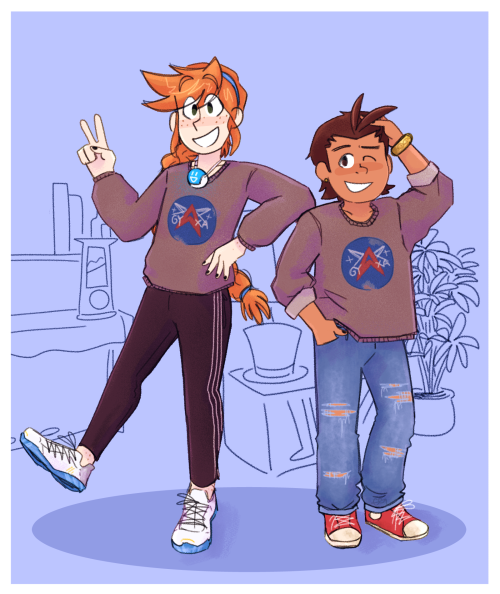 moonrpg:casual friday but u and ur coworker wore the exact same shirt