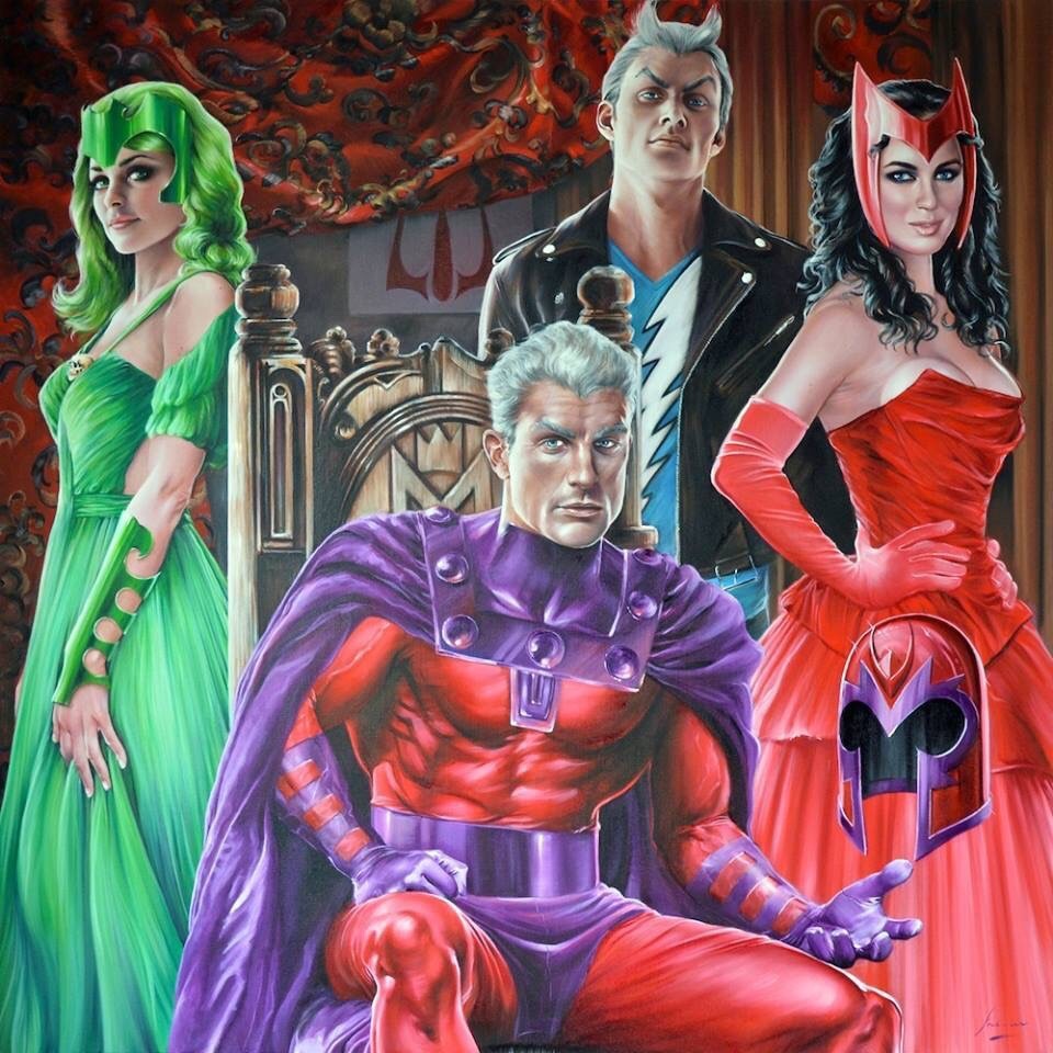 LC) on X: Here The Mutant Family 😁💪 Magneto Quicksilver Scarlet Witch  (Sigil) Scarlet Witch & Polaris  / X