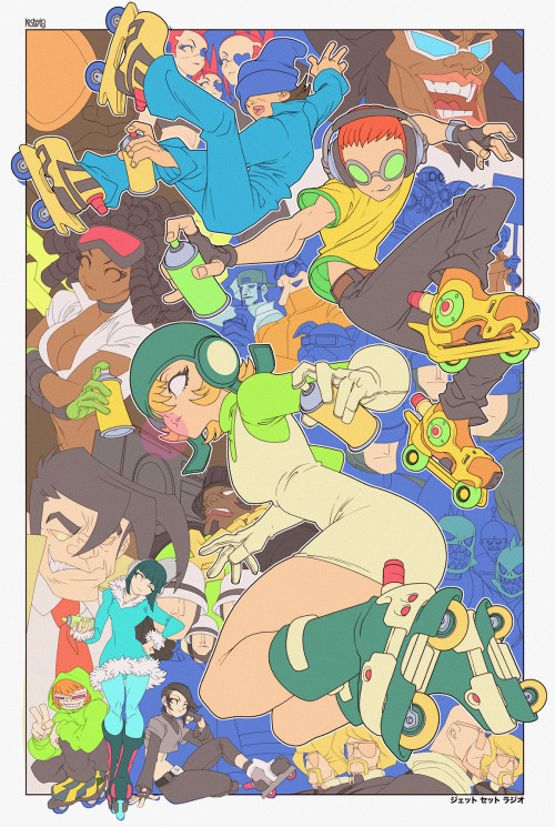 Jet Set Radio!Art by Edwin Huang || IG