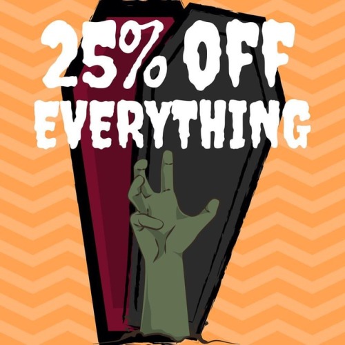 Get yourself over to my Etsy shop today for 25% off EVERYTHING to celebrate Halloween. Hurry though 