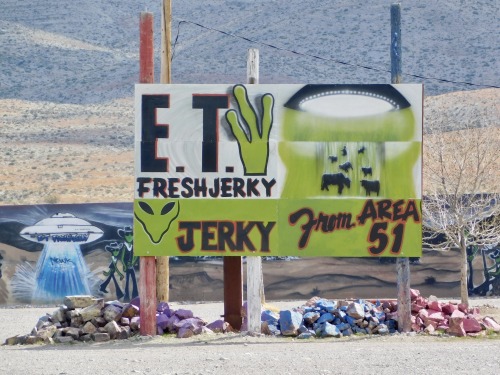 E. T. Fresh Jerky From Area 51, Crystal Springs, Lincoln County, Nevada, 2020.Thank you, but no, I d