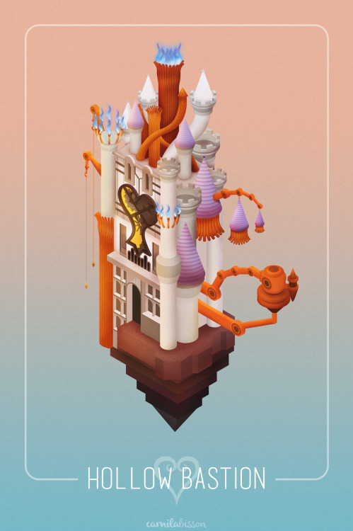 camilabisson:  Hollow Bastion, for the Kingdom Hearts Worldwide Collab! 