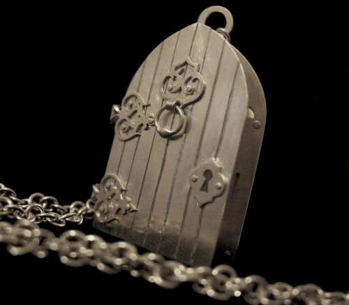 skadijewellery: Sterling Silver Castle Door Locket Necklace by Skadi Jewellery Design www.skadijewel