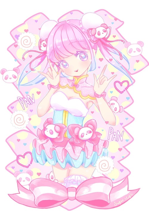 magical-ecila:桃色大熊猫娘