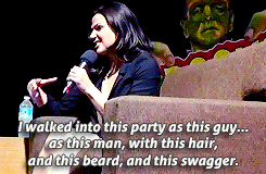 fairestregal:  Lana, on how she fooled everybody once during Halloween, when she was 22 — (x)