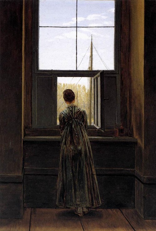 theartistsmanifesto: View from the Painter’s Studio, 1805-06, and Woman at a Window, 1822 by D