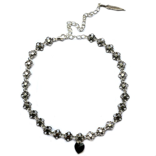 FLEUR CHOKER - BLACK