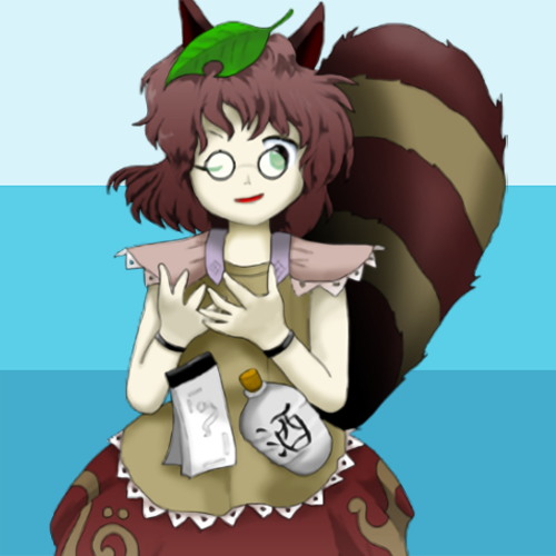 mamizou futatsuiwa from touhou has fat fucking nuts!