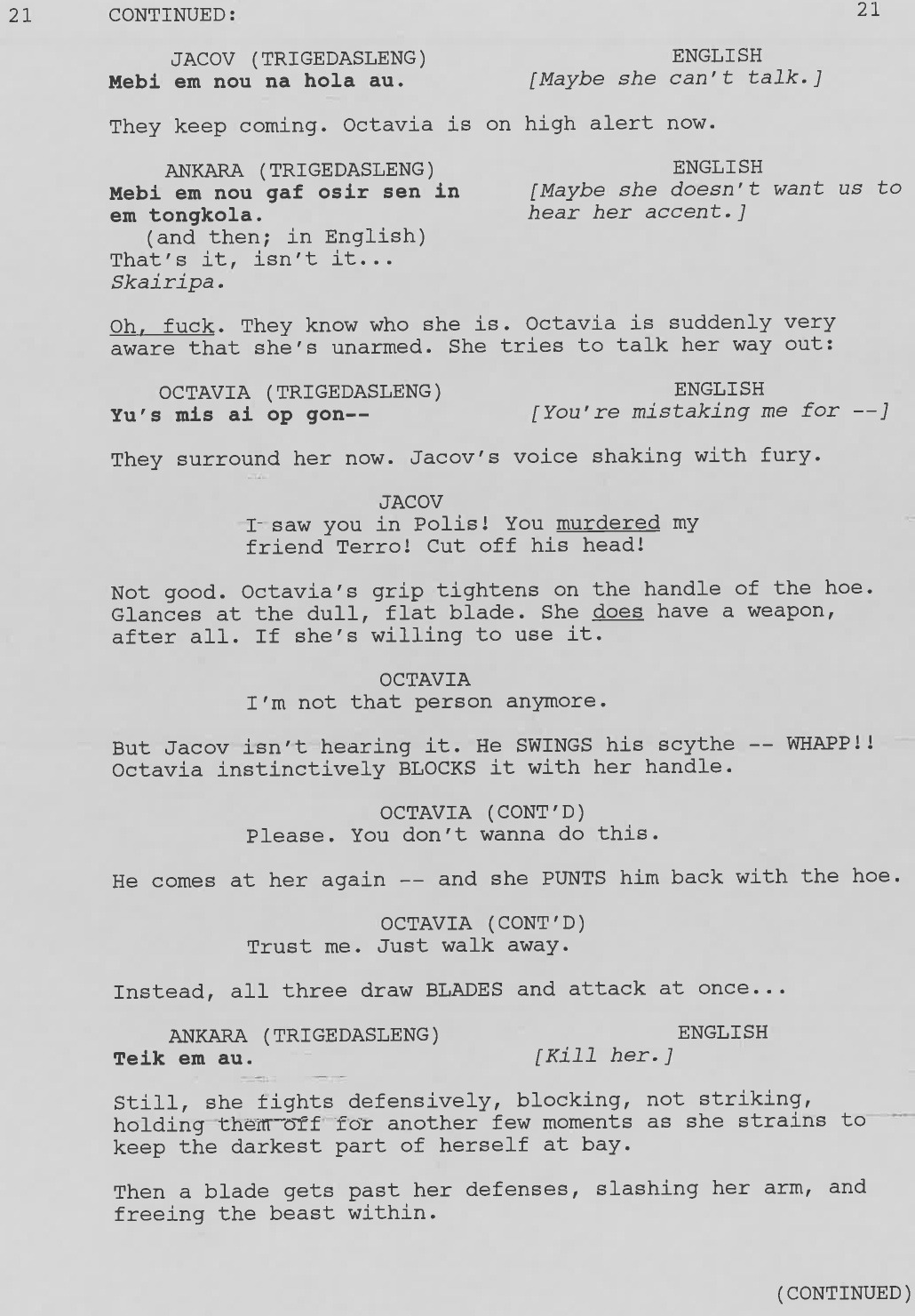 Time for another Script to Screen!  Enjoy this scene from episode 409 “DNR”