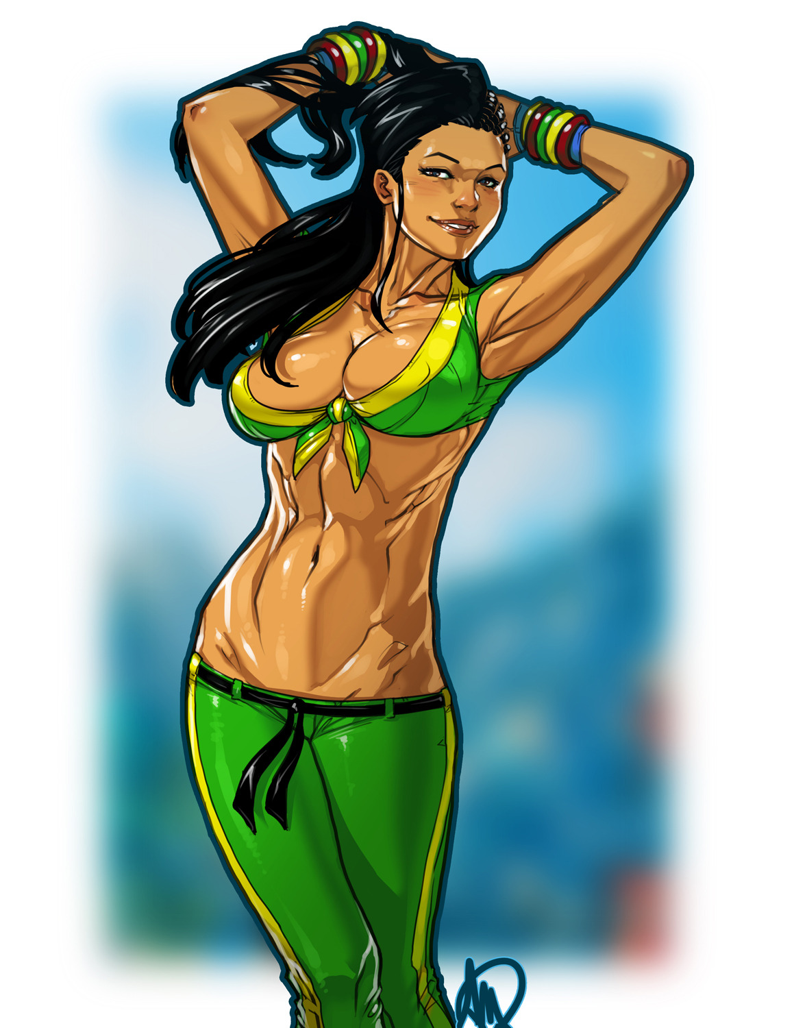 ganassaartwork:  Laura is the new entry of the Street Fighter V character roster!