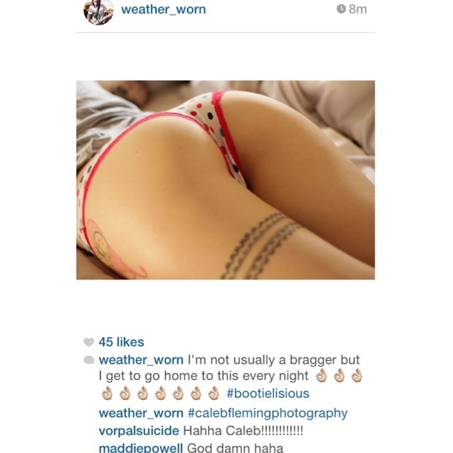 vorpalsuicide:  @weather_worn takes photos of my butt and then uploads them to Instagram