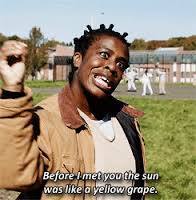 gnarly:  meeting someone who has the same music taste as you 