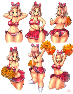kenron-toqueen:  Thank you all for watching the channel! Here is the result! Yavi Cheerleader wearing a suit! I hope you like it! x u o)9Yavi Oc by Kenron Toqueen.My DeviantArt | Patreon| Instagram | Picarto Channel | commission info   &lt; |D’‘‘‘