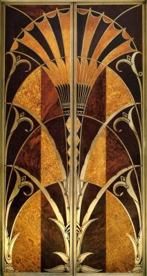 misterlemonzlast:charlesreeza: Elevator doors at the Chrysler Building, 1930, New York.  https://misterlemonzlast.tumblr.com/archive