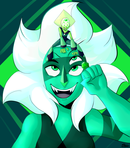 gemdump:  I commissioned http://askperidotgem.tumblr.com/ for this. Friggin love