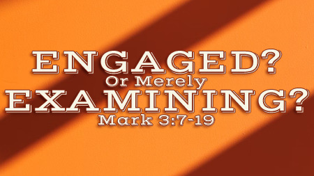 Engaged? Or Merely Examining? (Mark 3:7-19)