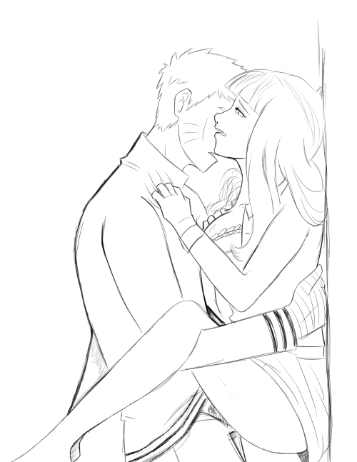 ellenhasarts: whoop. little sketch of the smut from the fic I posted for day 12 of nhsm!  beautiful.