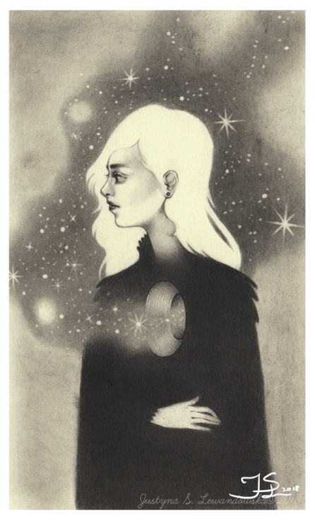 “Souldust” Graphite on Moleskine.My favourite space is a negative space,