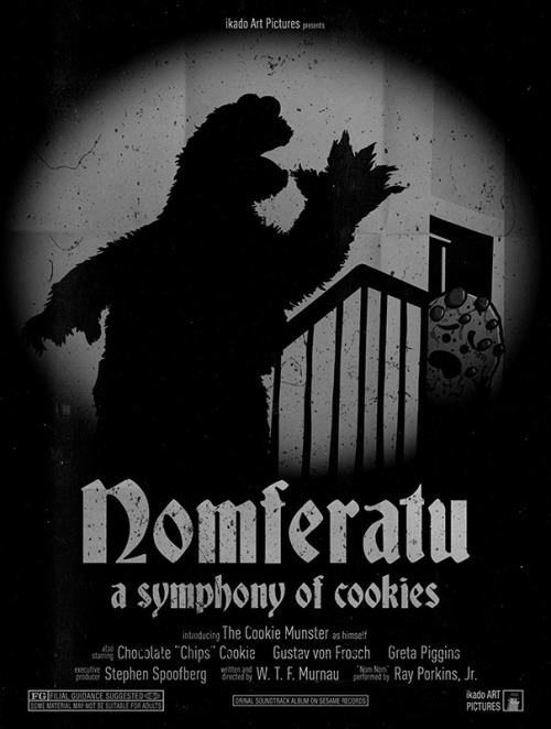 Nom Nomferatu: a symphony of cookiesIntroducing The Cookie Monster as himself…Get the poster, the T-