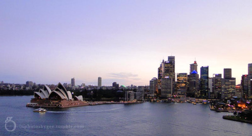 inphotosbygee: iconic Sydney Opera House - views from the Harbour Bridge, Nov 2014