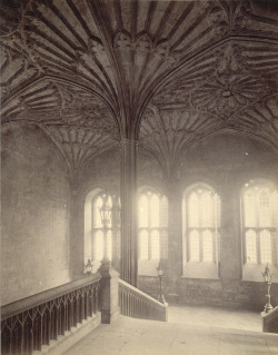 leirelatent:  Oxford. Christ Church College, Entrance to the Great Hall (1865-1885) 