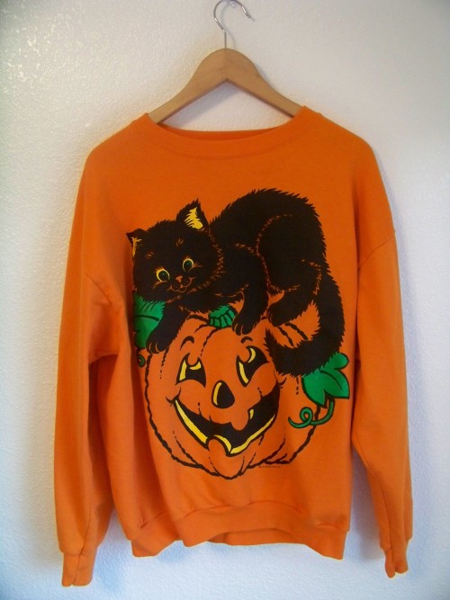 daizylemonade:90’s halloween kitten sweater