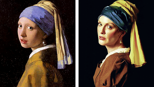 whyamimrpink: marthajefferson:  Julianne Moore as “Famous Works of Art” by Peter