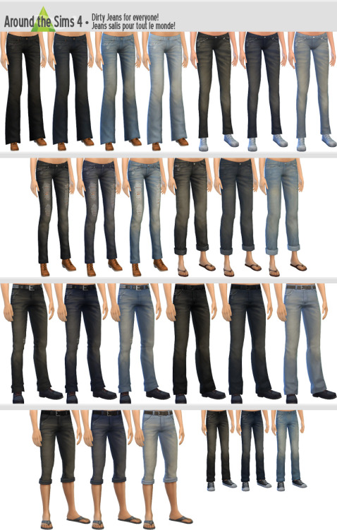 Around the — Around the Sims 4 Dirty jeans for everyone!