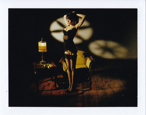 modelmika:  He Demands Proper Posture.Polaroid, no retouch.Model/MUA/Styling: Mika Lovely Photograph