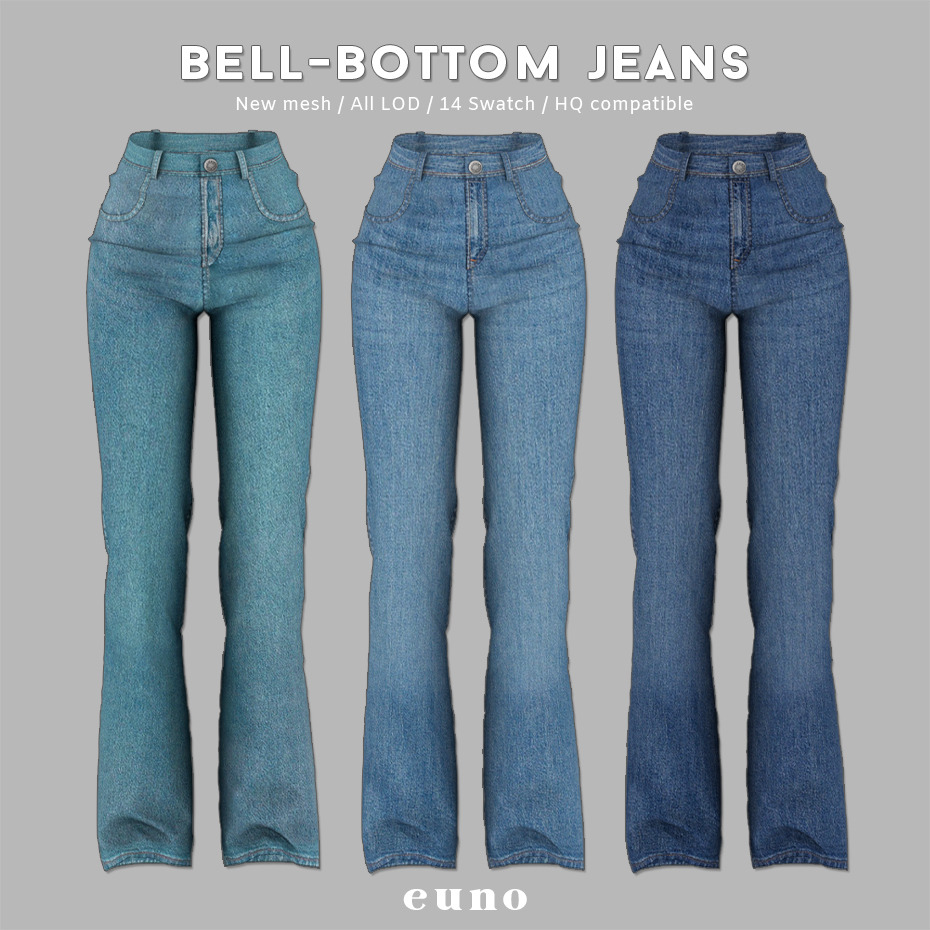 eunosims — bell-bottom jeans Download (Early Access)
