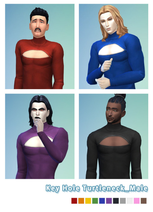 Key Hole Turtleneck_Maletopmalenew mesh11 colors▼DOWNLOAD▼- (NO ADS)SFS / GOOGLE ♥Buy me