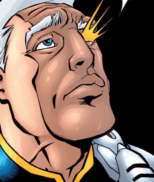 Cable drawn without his facial scars from Cable #76 (2000)