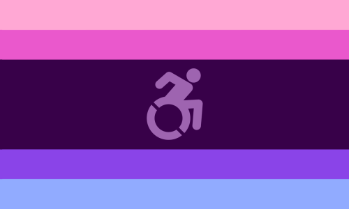 distinct-disability-flags: Disabled Queer Flags - Part 5Polysexual & OmnisexualFlags for disable