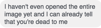 when u send ur best friend terrible things from the internet