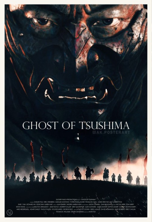 GHOST OF TSUSHIMA - Haven&rsquo;t done very many video game posters, but Ghost of Tsushima looks so 