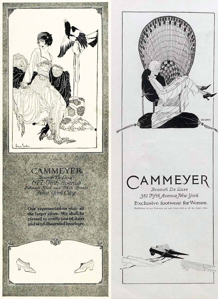 newyorkthegoldenage:
“Ads for Cammeyer’s “Branch De Luxe” on Fifth Avenue, 1923 (left) and 1922 (right). Cammeyer’s flagship store was on Sixth Avenue, and there was also one in the Village.
”